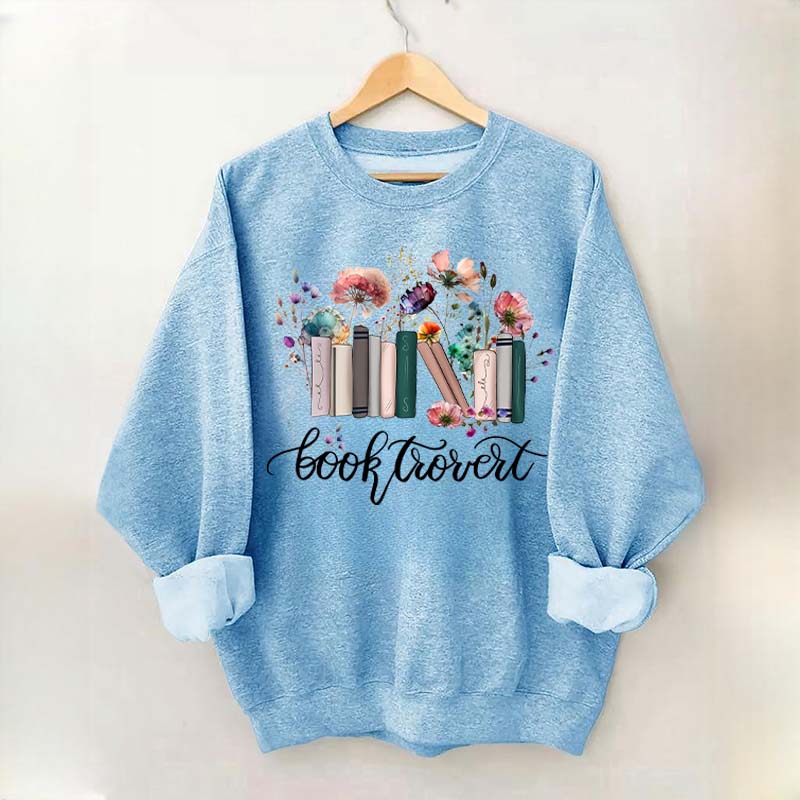 Booktrovert Book Wildflowers Sweatshirt