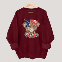 Patriotic Long Haired Calf Sweatshirt