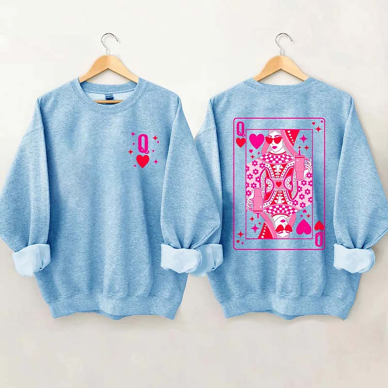 Queen Of Hearts Valentine's Day Sweatshirt