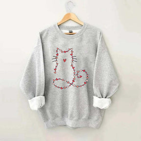 Cat Valentine Heart Sweatshirt