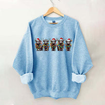 Christmas Cows Lights Sweatshirt