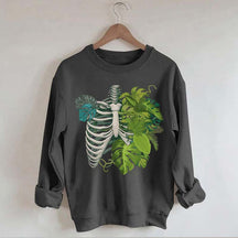 Skeleton Plant Body Sweatshirt