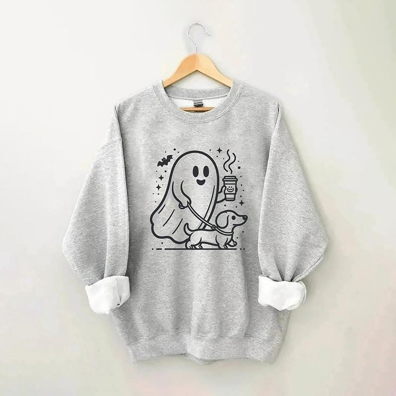 Halloween Ghost Dog Sweatshirt