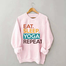 Eat Sleep Yoga Repeat Sweatshirt