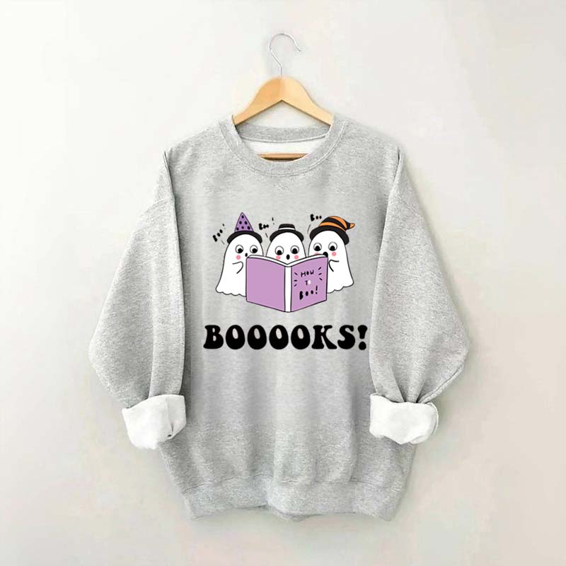 Booooks Color Halloween Sweatshirt