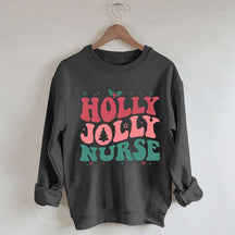 Holly Jolly Nurse Christmas Sweatshirt