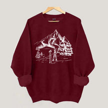 Aesthetic Ski Mountain Sweatshirt