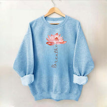 Lotus Flower Breathe Yoga Sweatshirt