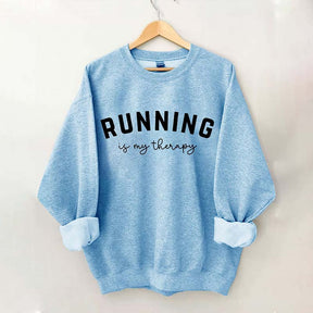 Running Is My Therapy Sweatshirt