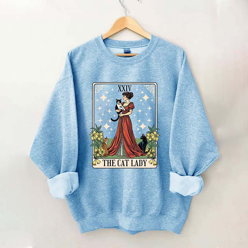 Cat Lady Tarot Card Sweatshirt