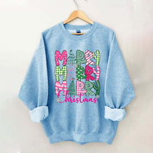 Merry Christmas Snowflake Sweatshirt