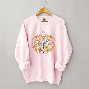 Fall Floral Pumpkin Sweatshirt