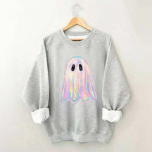 Retro Disco Iridescent Ghost Sweatshirt