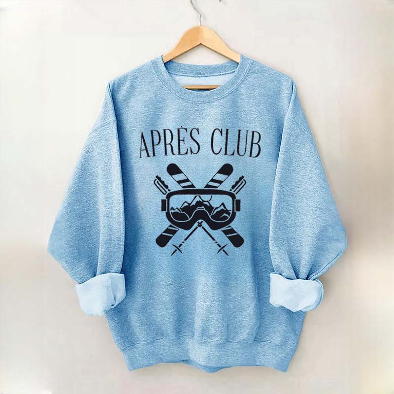 Apres-Ski Club Snow Skier Sweatshirt