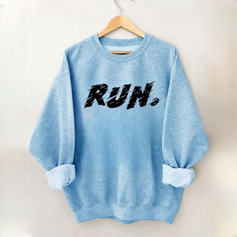 Marathon Runner Gym Workout Sweatshirt