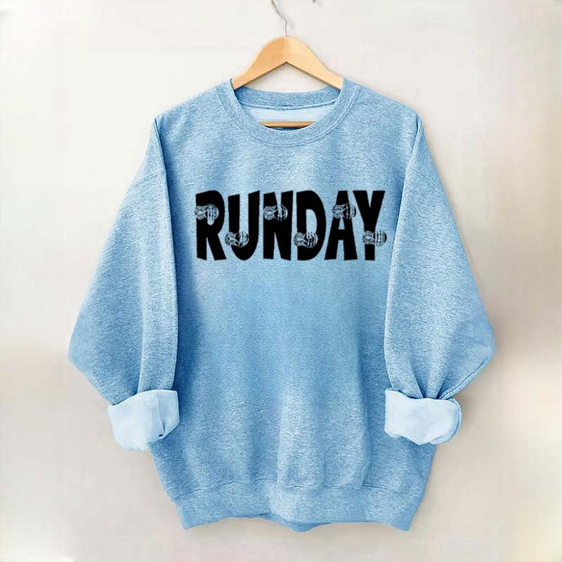 Runner Running Day Workout Sweatshirt