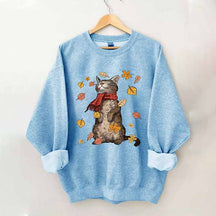 Cats Autumn Fall Sweatshirt