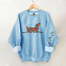 Dachshund Christmas Light Sweatshirt