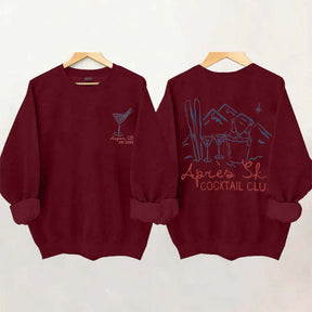 Apres Ski Cocktail Club Martini  Sweatshirt