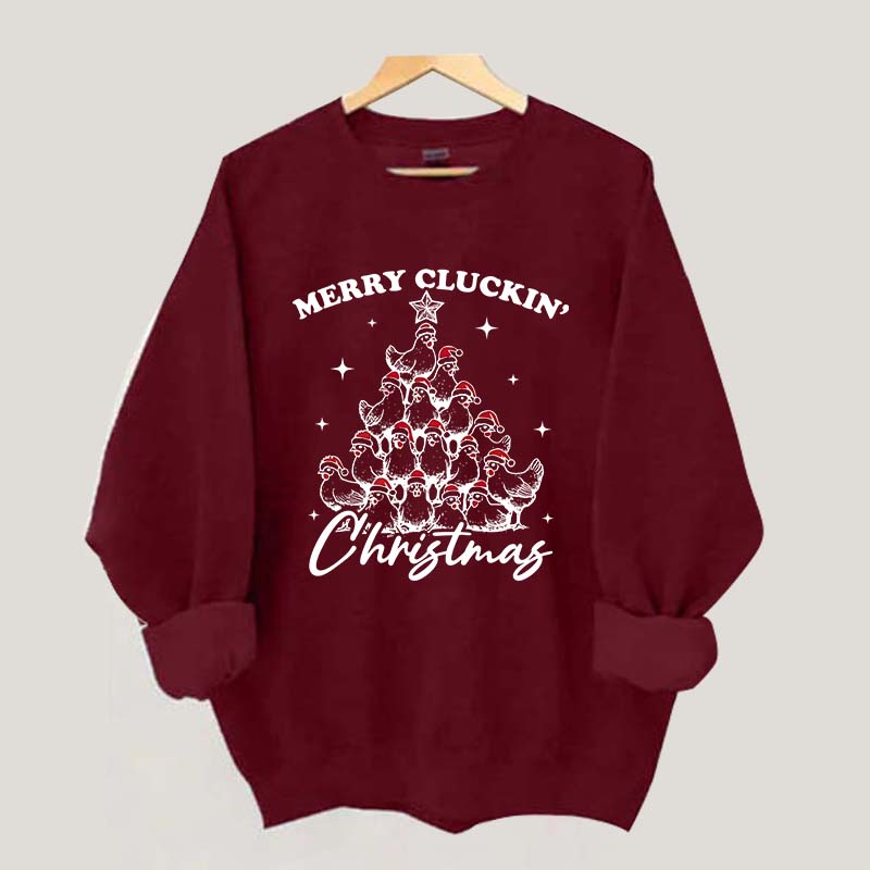 Merry Cluckin' Christmas Sweatshrit