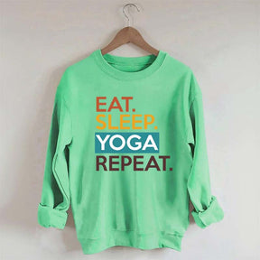 Eat Sleep Yoga Repeat Sweatshirt