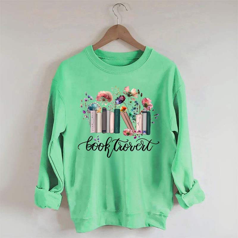 Booktrovert Book Wildflowers Sweatshirt