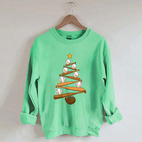 Baseball Christmas Tree Sweatshirt