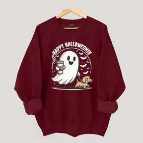 Dachshund Coffee Ghost Sweatshirt