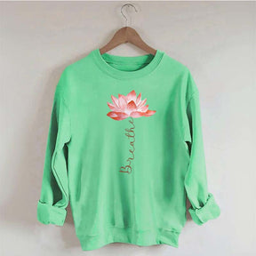 Lotus Flower Breathe Yoga Sweatshirt