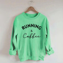 Running And Coffee Sweatshirt