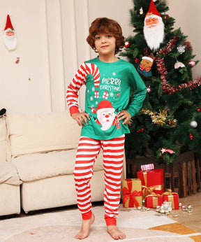 Christmas Parent-Child Pajamas with Santa Fawn