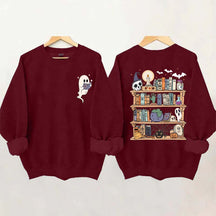 Ghost Book Reader Enthusiast Sweatshirt