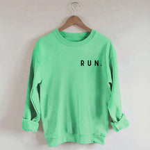 Minimalist Running Marathon Runner Sweatshirt