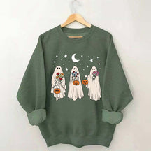 Vintage Retro Floral Ghost Sweatshirt