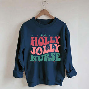 Holly Jolly Nurse Christmas Sweatshirt