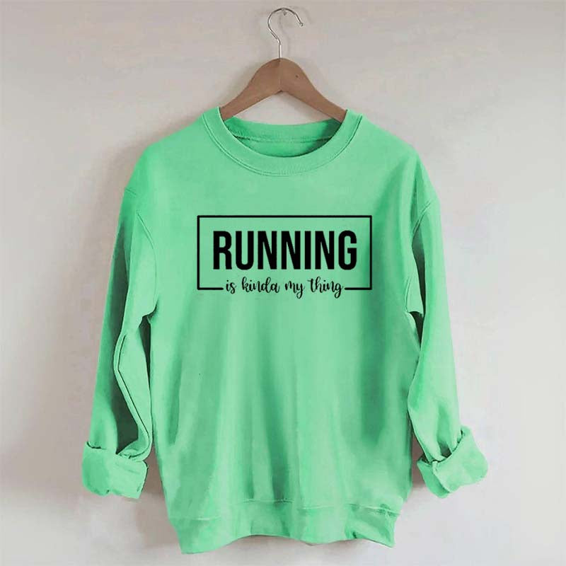 Running Track Funny Sweatshirt