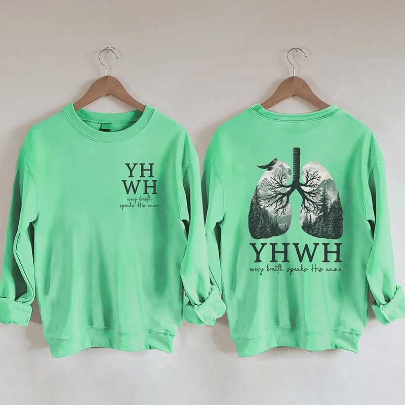 YHWH Lungs Christian Sweatshirt