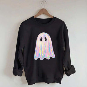 Retro Disco Iridescent Ghost Sweatshirt