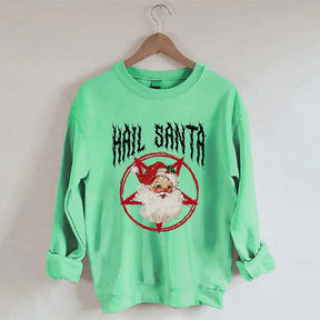 Hail Santa Goth Christmas Sweatshirt