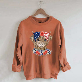 Patriotic Long Haired Calf Sweatshirt