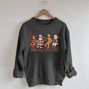 Funny Santa Christmas Book Club Sweatshirt