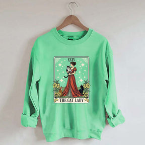 Cat Lady Tarot Card Sweatshirt