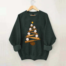 Baseball Christmas Tree Sweatshirt