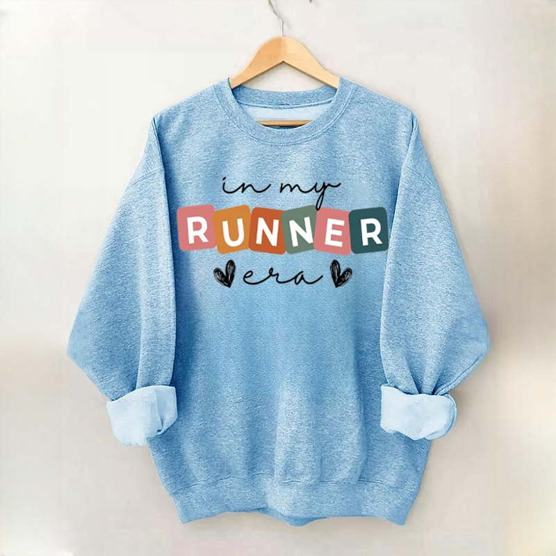 In My Runner Era Funny Marathon Sweatshirt