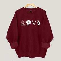 Love Skiing Vacation Sweatshirt