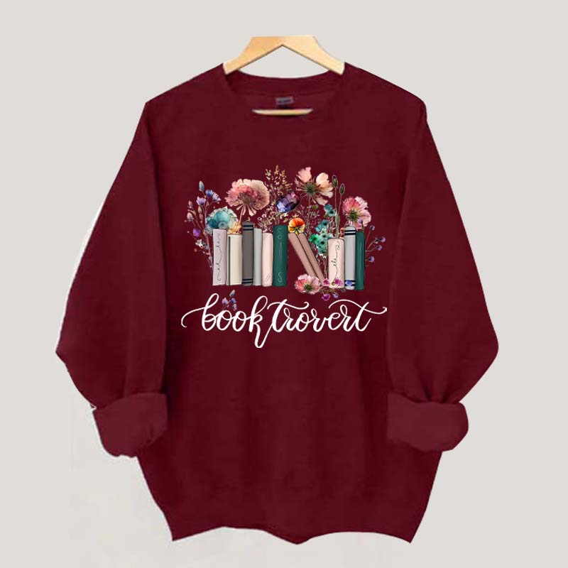 Booktrovert Book Wildflowers Sweatshirt