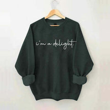 I'm A Delight Printed Sweatshirt