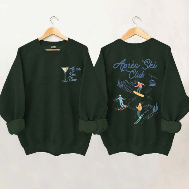 Retro Apres Ski Cute Adventure Sweatshirt