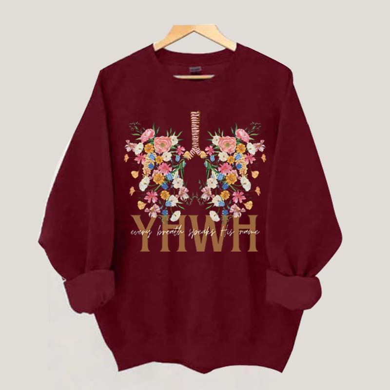 YHWH Flower Sweatshirt