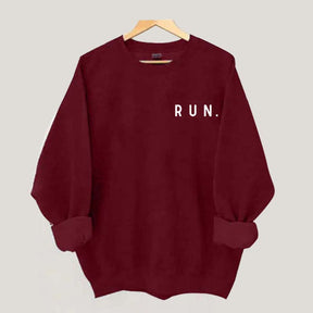 Minimalist Running Marathon Runner Sweatshirt